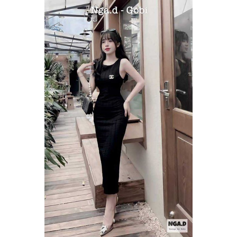 Váy body sát nách dáng dài cực xinhh