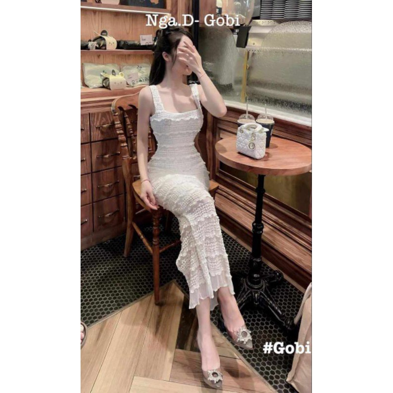 Váy body 2s ren dáng dài sang chảnhh