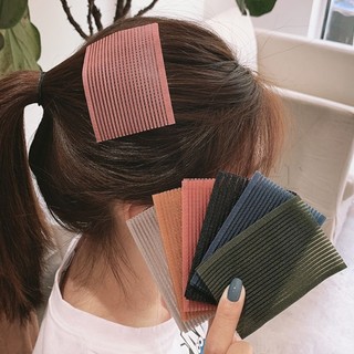 Hộp 10 miếng dán màu trơn cố định tóc thời trang cho nữ