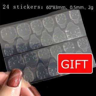 Set 24 Móng Tay Giả 3d Đính Đá Trang Trí