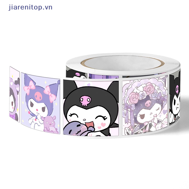 Cuộn 500 Miếng Dán Trang Trí Họa Tiết Hoạt Hình Dễ Thương vn