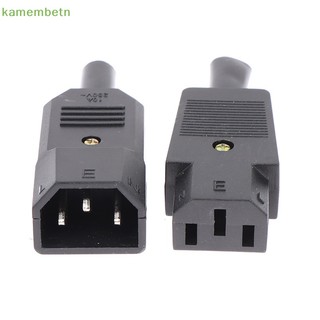 Kamembetn ac 3pin c13 c14 16a 250v đầu đực cái
