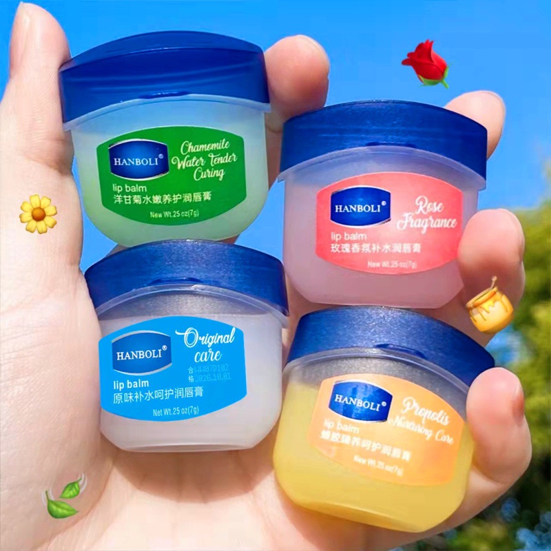 Han poli Bộ 4 Mặt Nạ Môi Dưỡng Ẩm Hydrat Hóa Làm Mờ Nếp Nhăn