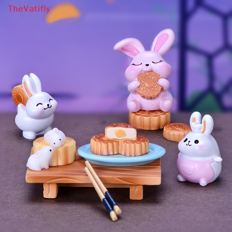 Chậu Cây mini Hình Chú Thỏ Trang Trí Lễ Hội Trung Thu diy