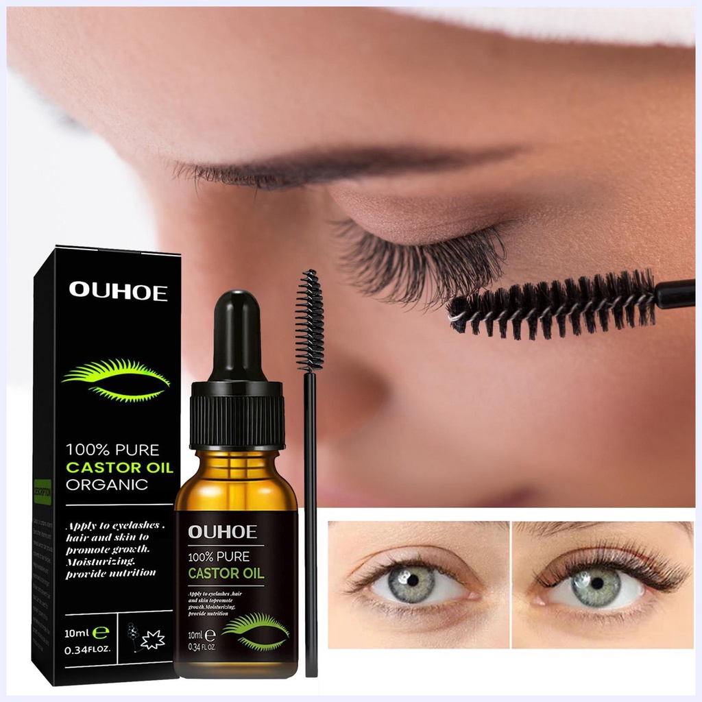 Tinh Dầu Kích Thích Mọc Lông Mi 10ml Dưỡng Ẩm Lâu Trôi