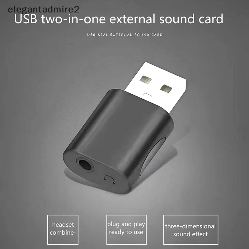 Đầu Chuyển Đổi Thẻ Âm Thanh usb Sang Giắc Cắm Tai Nghe aux 3.5mm Cho pc / laptop