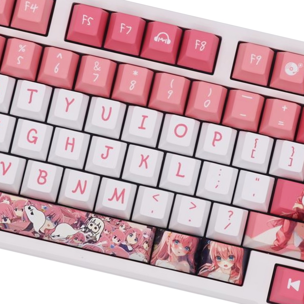 Anime Keycaps Bàn Phím Cơ anime Hai Chiều diy Tùy Chỉnh pbt cherry profile