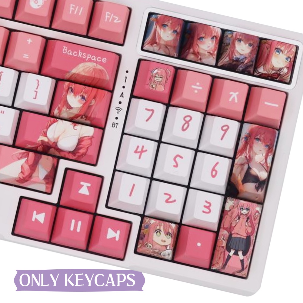 Anime Keycaps Bàn Phím Cơ anime Hai Chiều diy Tùy Chỉnh pbt cherry profile