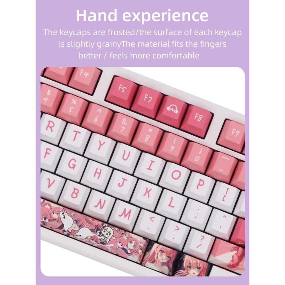 Anime Keycaps Bàn Phím Cơ anime Hai Chiều diy Tùy Chỉnh pbt cherry profile