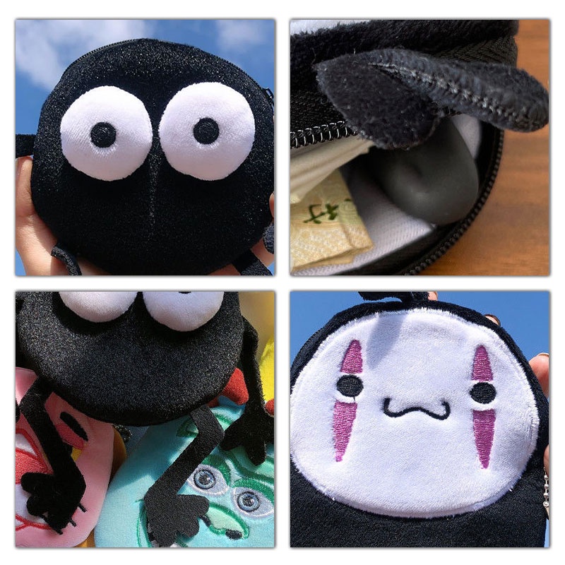 Schwarz Ví Đựng Tiền Xu mini Họa Tiết Hoạt Hình Sáng Tạo Dễ Thương