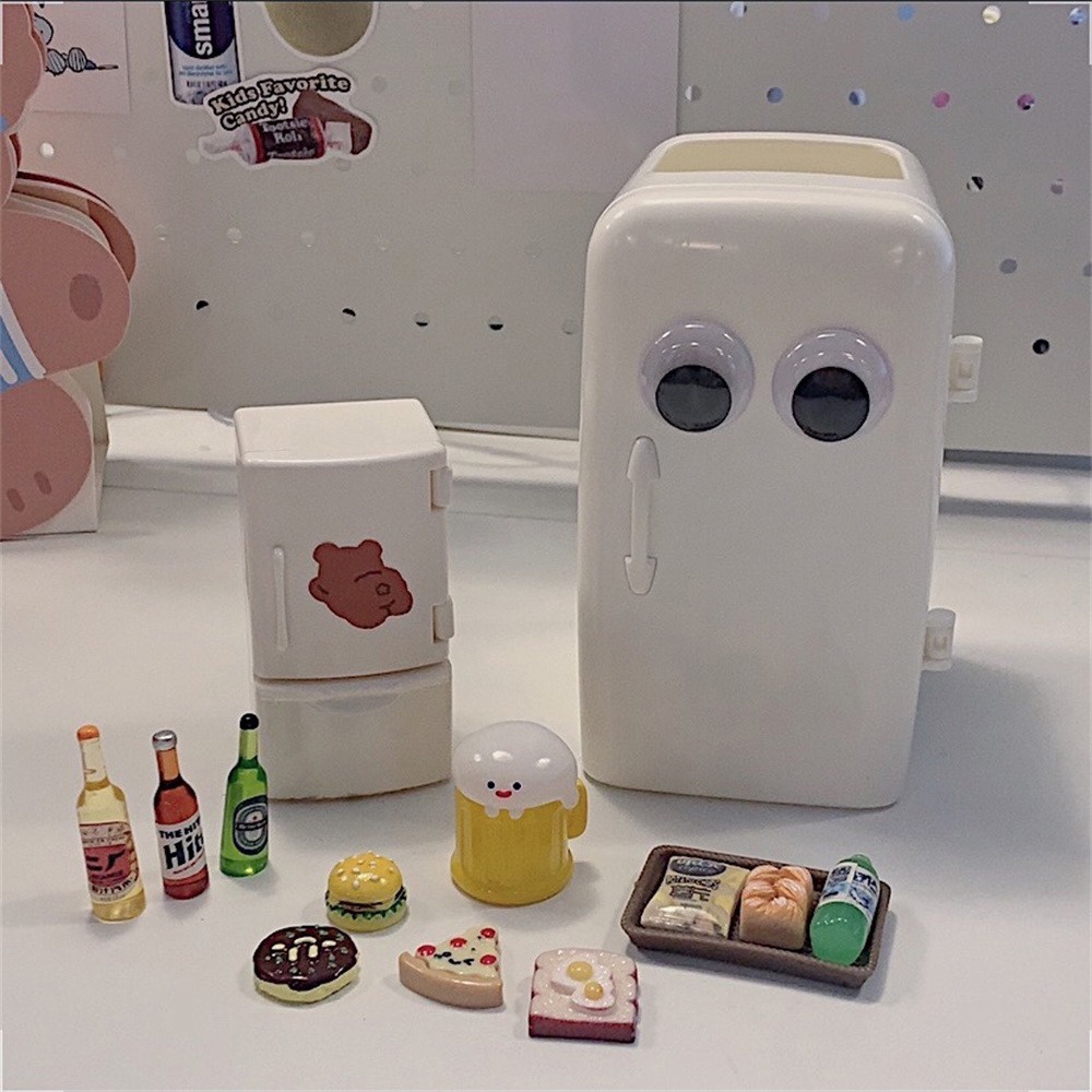 Tủ Lạnh Bút Hộp Bảo Quản Văn Phòng Ký Túc Xá Sinh Viên Để Bàn Văn Phòng Phẩm Dễ Thương Đơn Giản Ins Nhật Bản Sáng Tạo Bút Bán