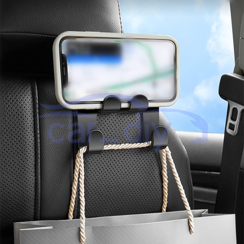 1 Móc Treo Điện Thoại Gắn Sau Ghế Xe Hơi Đa Năng