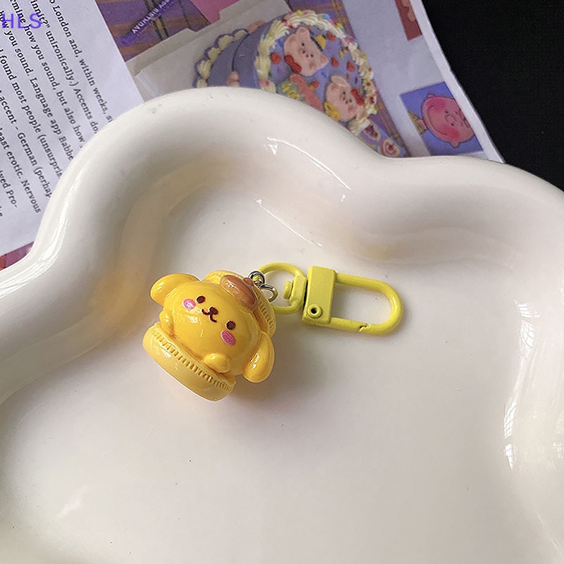 SANRIO Móc Khóa Hình Bánh macaron Dễ Thương Phong Cách Nhật Bản