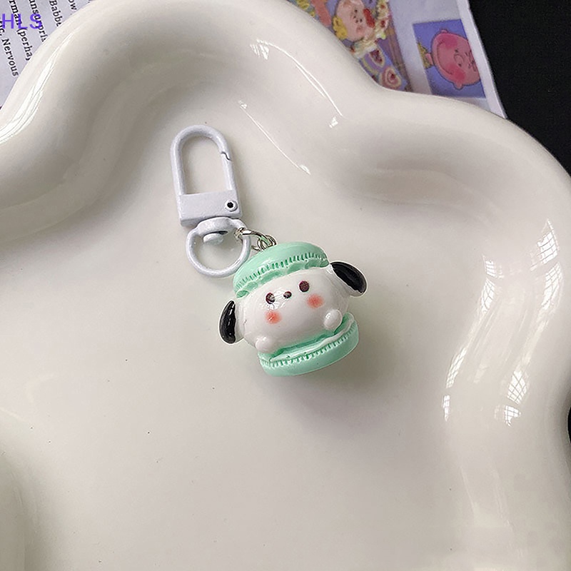 SANRIO Móc Khóa Hình Bánh macaron Dễ Thương Phong Cách Nhật Bản