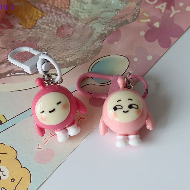 Móc Khóa Hình Quả Trứng Búp Bê Hoạt Hình mini Nhiều Màu Dễ Thương