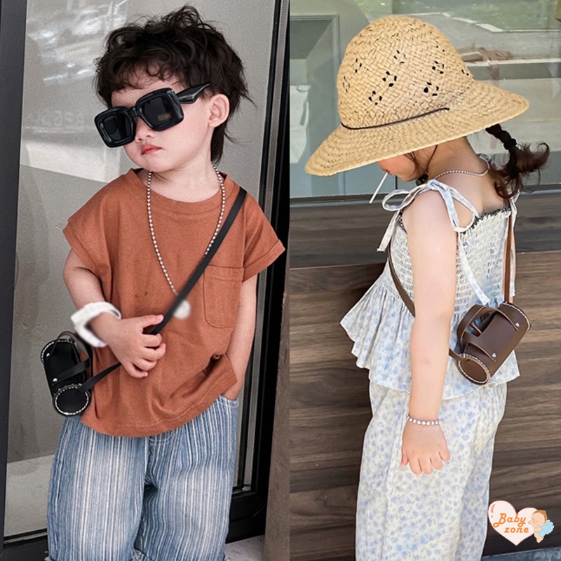 Túi Xách Da Đeo Chéo Phong Cách retro Đơn Giản Thời Trang Cho Bé Gái Ví