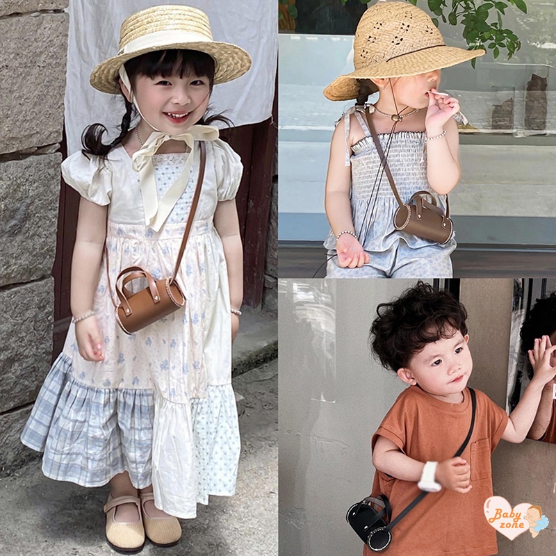 Túi Xách Da Đeo Chéo Phong Cách retro Đơn Giản Thời Trang Cho Bé Gái Ví