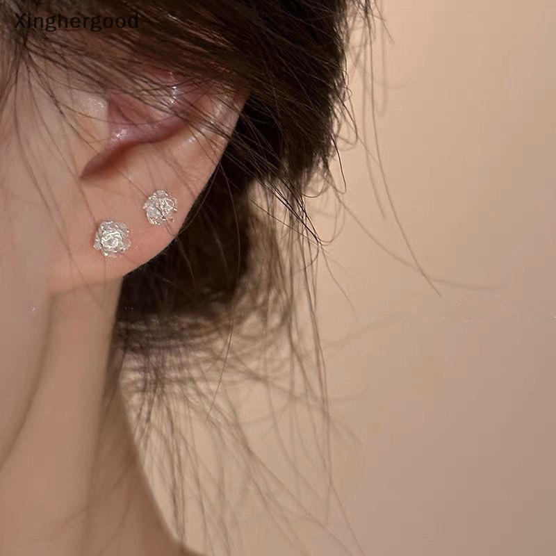 1 Đôi Bông Tai Hình Hoa Trà Thời Trang Mùa Hè Cho Nữ