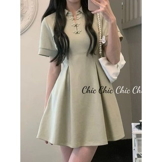 Chic Chic váy nữ Đầm Sườn Xám Body Cho thời váy trang hàng cao cấp tính cách 2023 NEW A92M32W 34Z230826