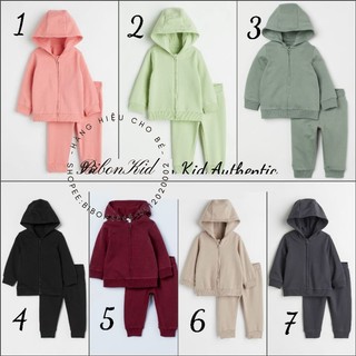 Set nỉ bông mũ form to hm us/jp từ 6-9m đến 3-4y