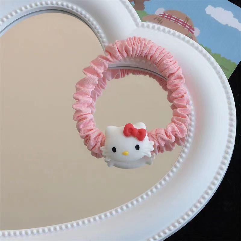 SANRIO Dễ Thương Dây Cột Tóc Hình Thỏ cinnamon Đáng Yêu Cho Nữ