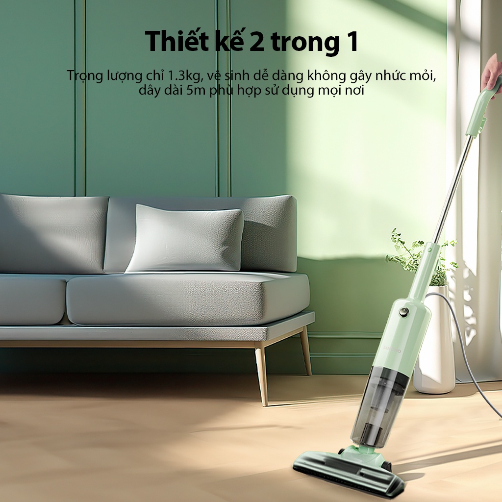 Máy hút bụi cầm tay Samono 15000Pa SW-VCG15 dung tích 800ml 2 trong 1 - Chính Hãng