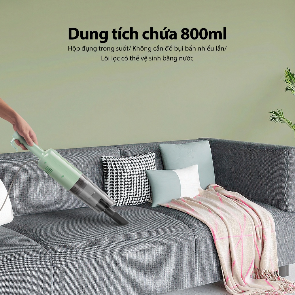 Máy hút bụi cầm tay Samono 15000Pa SW-VCG15 dung tích 800ml 2 trong 1 - Chính Hãng