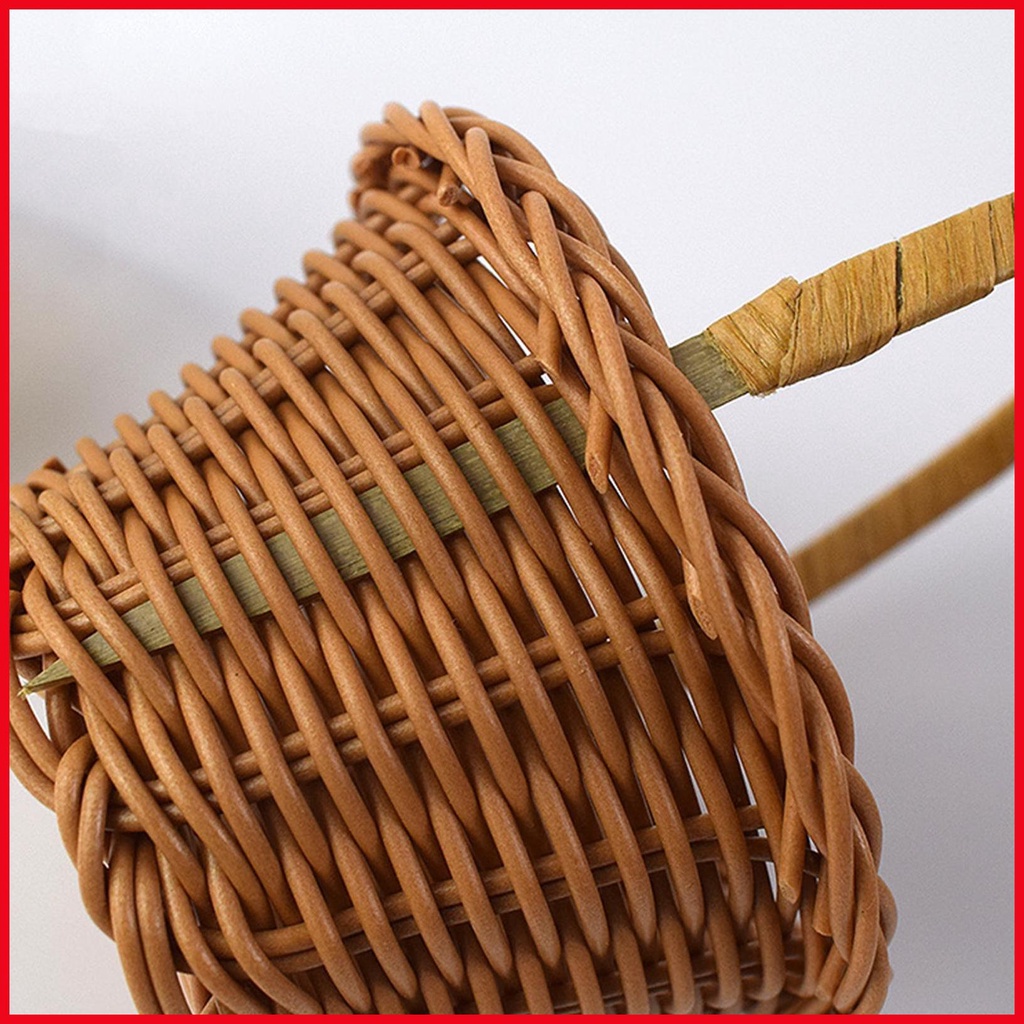 Giỏ Hoa Đan Mây Có Tay Cầm Dùng Trang Trí Xinh Xắn