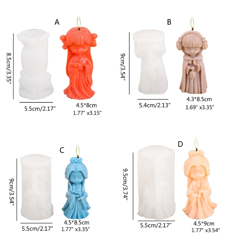 Khuôn silicone Làm Nến Họa Tiết Hình Học 3d diy