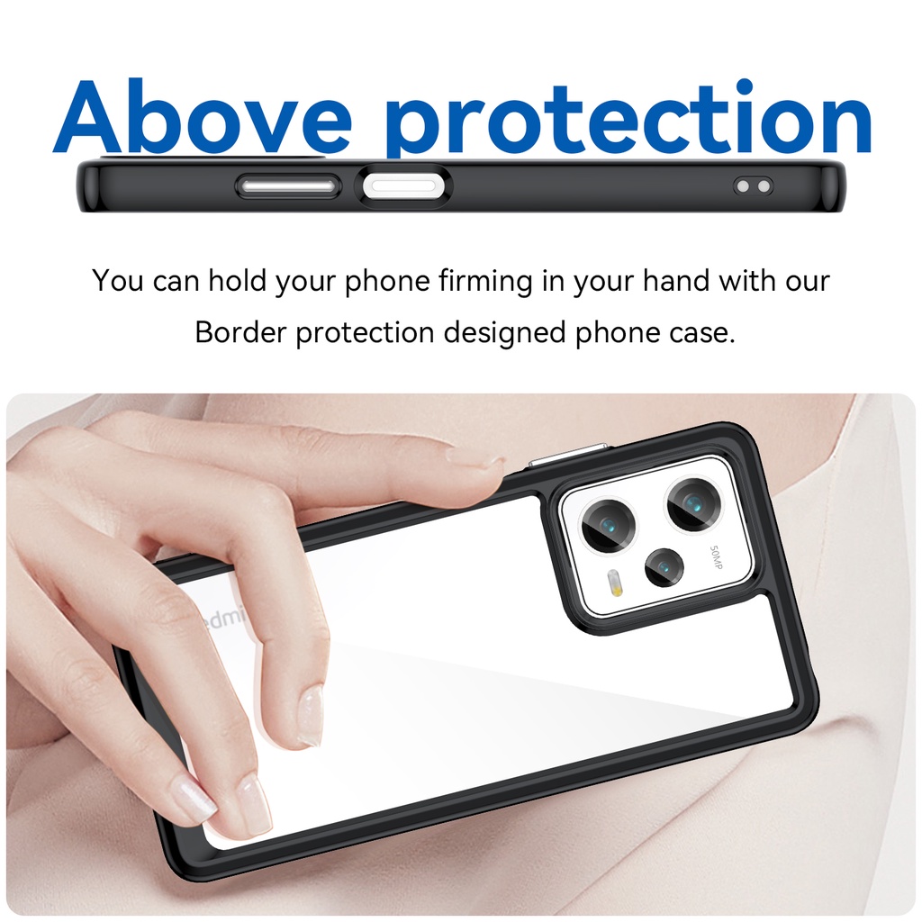 Ốp Điện Thoại tpu silicon Chống Sốc Nhiều Màu Sắc Cho xiaomi redmi note 12 pro 5g 4g note12 pro plus 12 turbo 5g 12r