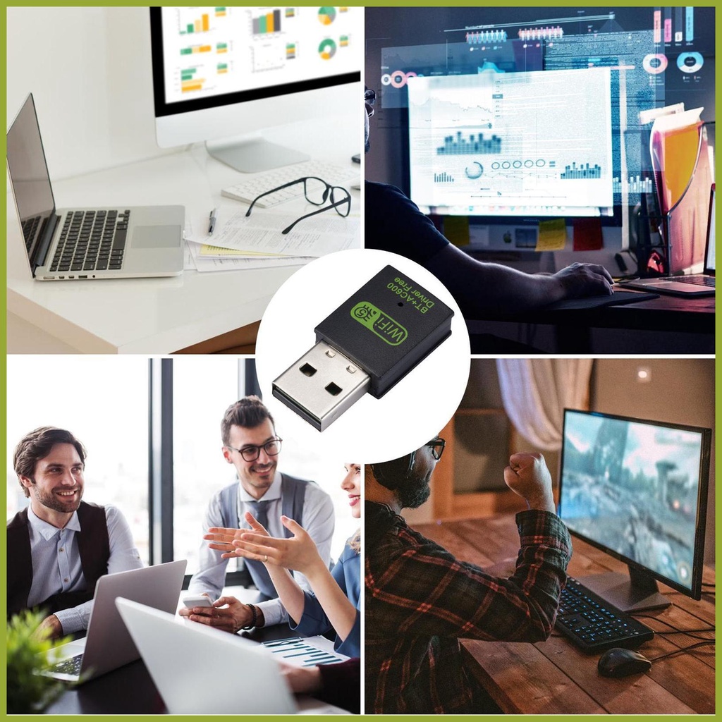 Usb wifi Băng Tần Kép 2.4ghz5.8ghz Cho Máy Tính