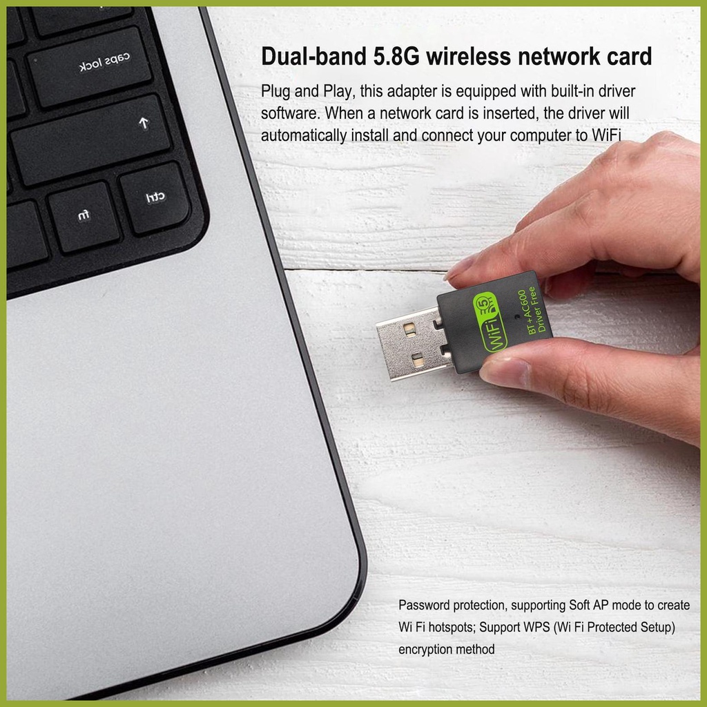 Usb wifi Băng Tần Kép 2.4ghz5.8ghz Cho Máy Tính