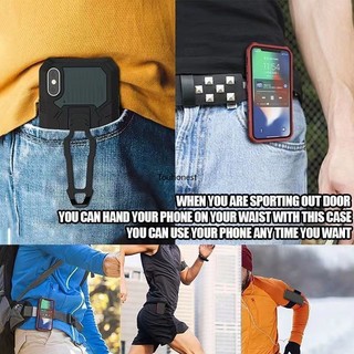 Ốp Điện Thoại For Apple iPhone 13 Pro Max Case iPhone 7 Plus Ốp Lưng iPhone 12 Mini Casing iPhone 8 Plus Case iPhone SE Case iPhone XR Case Cool shockproof Mecha Warrior Back Clip Stand Phone Cover Cassing Cases Case JZS