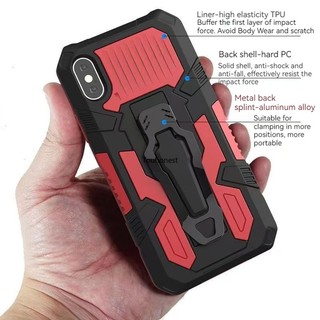 Ốp Điện Thoại For Apple iPhone 13 Pro Max Case iPhone 7 Plus Ốp Lưng iPhone 12 Mini Casing iPhone 8 Plus Case iPhone SE Case iPhone XR Case Cool shockproof Mecha Warrior Back Clip Stand Phone Cover Cassing Cases Case JZS