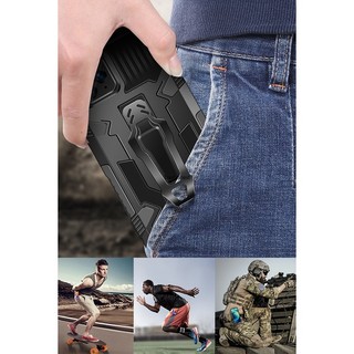 Ốp Điện Thoại For Apple iPhone 13 Pro Max Case iPhone 7 Plus Ốp Lưng iPhone 12 Mini Casing iPhone 8 Plus Case iPhone SE Case iPhone XR Case Cool shockproof Mecha Warrior Back Clip Stand Phone Cover Cassing Cases Case JZS