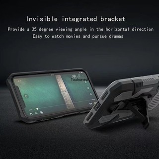 Ốp Điện Thoại For Apple iPhone 13 Pro Max Case iPhone 7 Plus Ốp Lưng iPhone 12 Mini Casing iPhone 8 Plus Case iPhone SE Case iPhone XR Case Cool shockproof Mecha Warrior Back Clip Stand Phone Cover Cassing Cases Case JZS