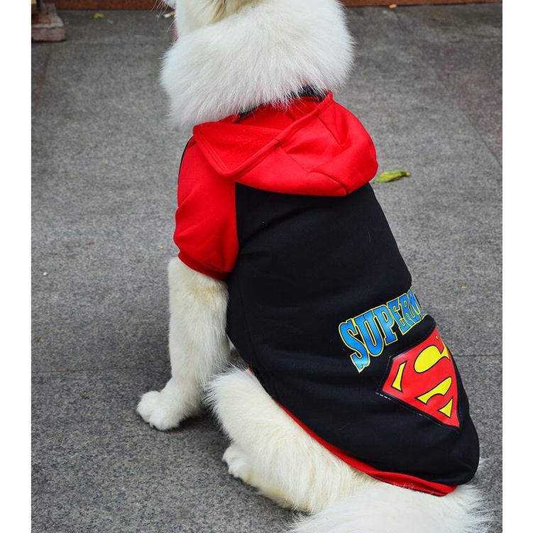 XS-9XL Áo cho chó size lớn thu đông nỉ ấm - Quần áo chó mèo thú cưng GOLDEN, SAMOYED 2kg đến 40kg - Áo chó to có mũ
