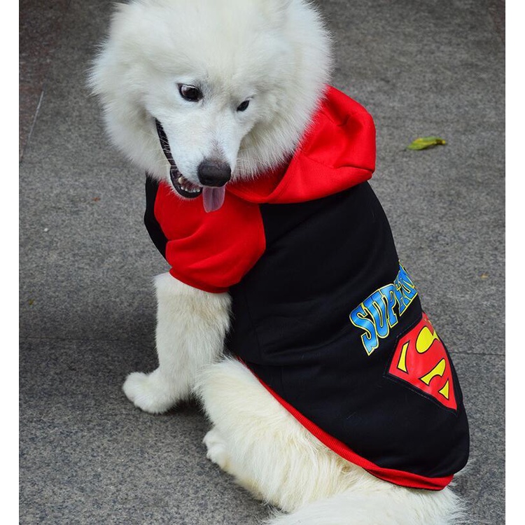 XS-9XL Áo cho chó size lớn thu đông nỉ ấm - Quần áo chó mèo thú cưng GOLDEN, SAMOYED 2kg đến 40kg - Áo chó to có mũ