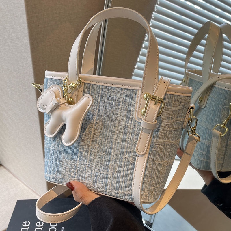 Túi Xách denim Đeo Chéo Thời Trang Hàn Quốc Cho Nữ