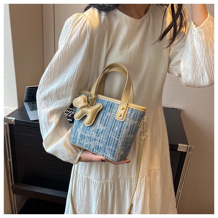 Túi Xách denim Đeo Chéo Thời Trang Hàn Quốc Cho Nữ