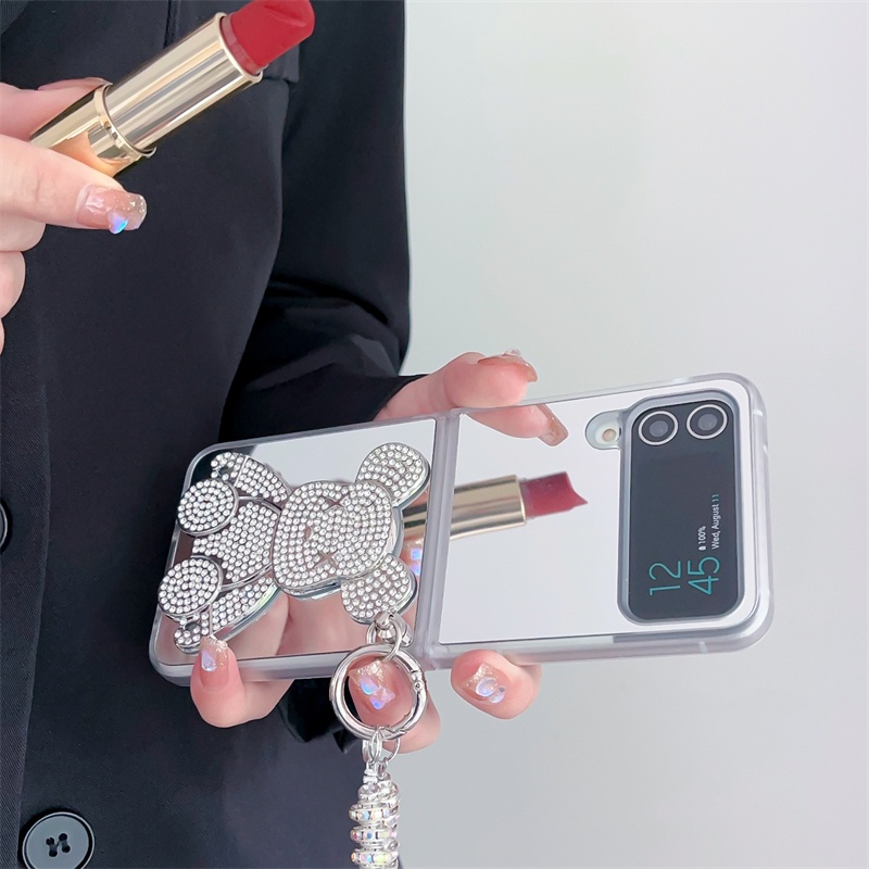 Bao Da Điện Thoại Chống Sốc Họa Tiết Hoạt Hình Cho samsung galaxy z flip 5 4 3 flip5 flip4 flip3 5g Ốp