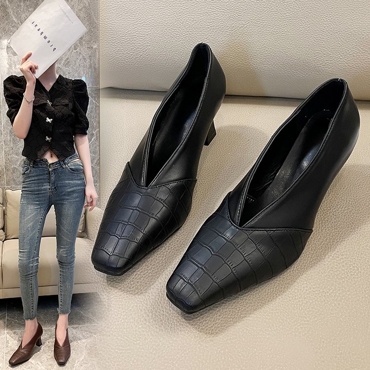 Giày Cao Gót Mũi Vuông size 35-41 Thời Trang Dành Cho Nữ