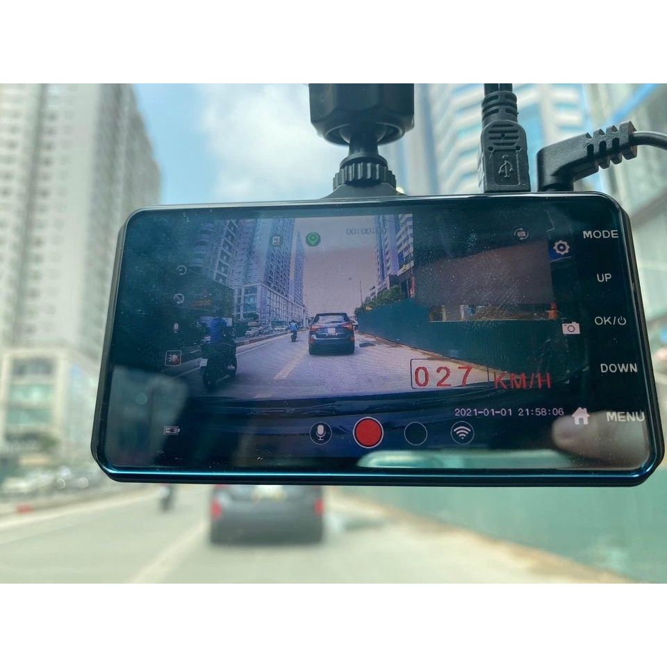Camera hành trình ô tô A68 Plus XETABON có wifi kết nối qua điện thoại GPS hiển thị thông tin tốc độ, ghi hình trước sau | BigBuy360 - bigbuy360.vn