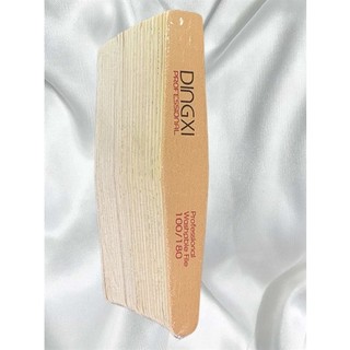 Lẻ 1 dũa dày nhám da bò Dingxi 100/180 làm móng nail