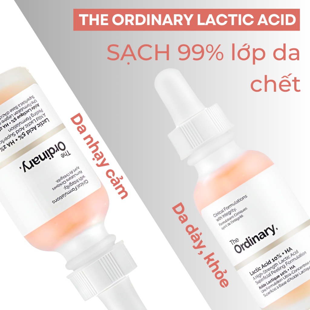 The Ordinary Lactic Acid 5% + HA, Latic Acid 10% + HA