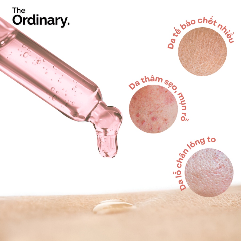 The Ordinary Lactic Acid 5% + HA, Latic Acid 10% + HA, Serum Tẩy Tế Bào Chết Mặt Peel Da, Tinh Chất Dưỡng Sáng Mờ Thâm