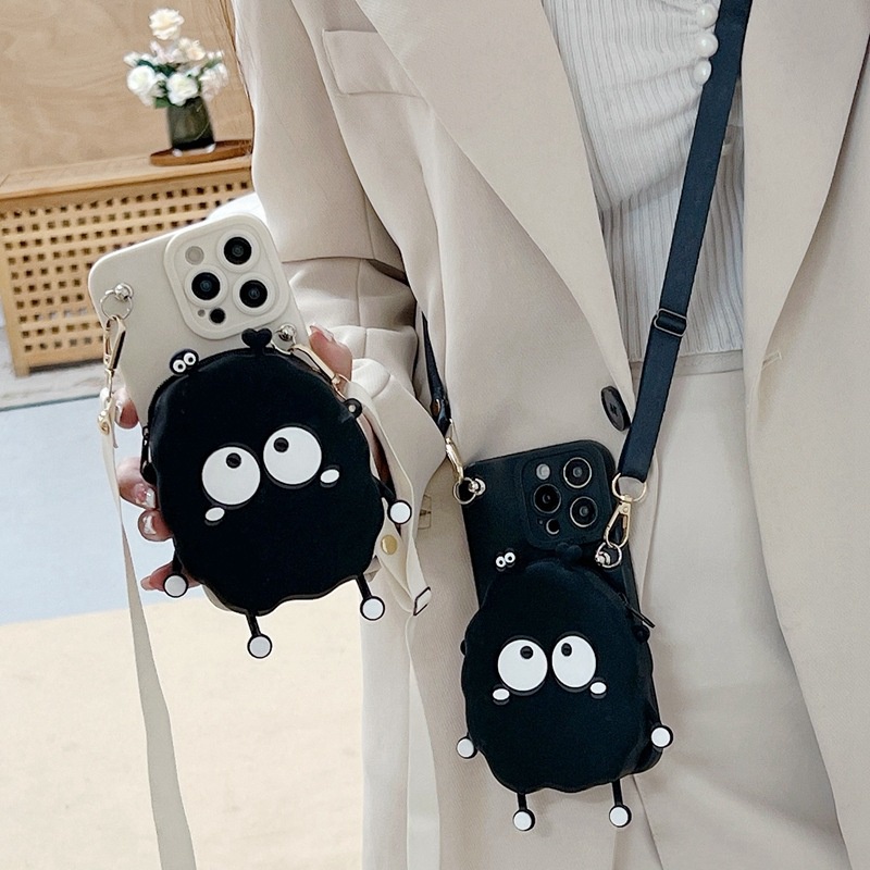 Compatible For Xiaomi Redmi Note 12 Pro+ 11 Pro 12S 11S 10S 10 5G 9S 10 9 8 Pro Redmi 12C 10C A2 A1 9A 9C 9T 10 9 Ốp Điện Thoại Cho Thú vị 3D Than Ball Thẻ Gói+Dây treo Silicone