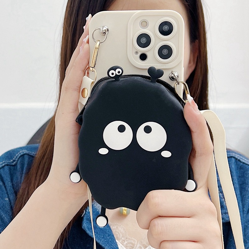 Compatible For Xiaomi Redmi Note 12 Pro+ 11 Pro 12S 11S 10S 10 5G 9S 10 9 8 Pro Redmi 12C 10C A2 A1 9A 9C 9T 10 9 Ốp Điện Thoại Cho Thú vị 3D Than Ball Thẻ Gói+Dây treo Silicone