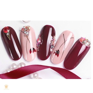 Đen Hộp Hạt Đá Đính Móng Nghệ Thuật