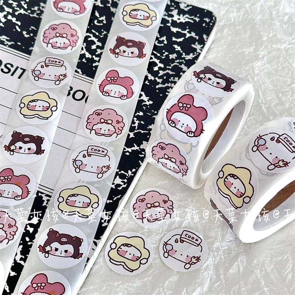 SANRIO Cuộn 500 Miếng Dán Trang Trí In Hình Công Chúa disney Xinh Xắn